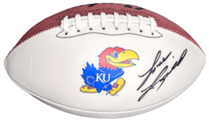 Football signed by Lance Leipold