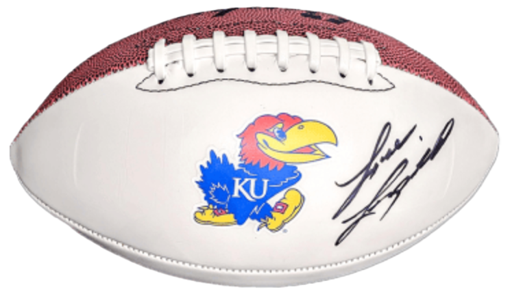 Football signed by Lance Leipold