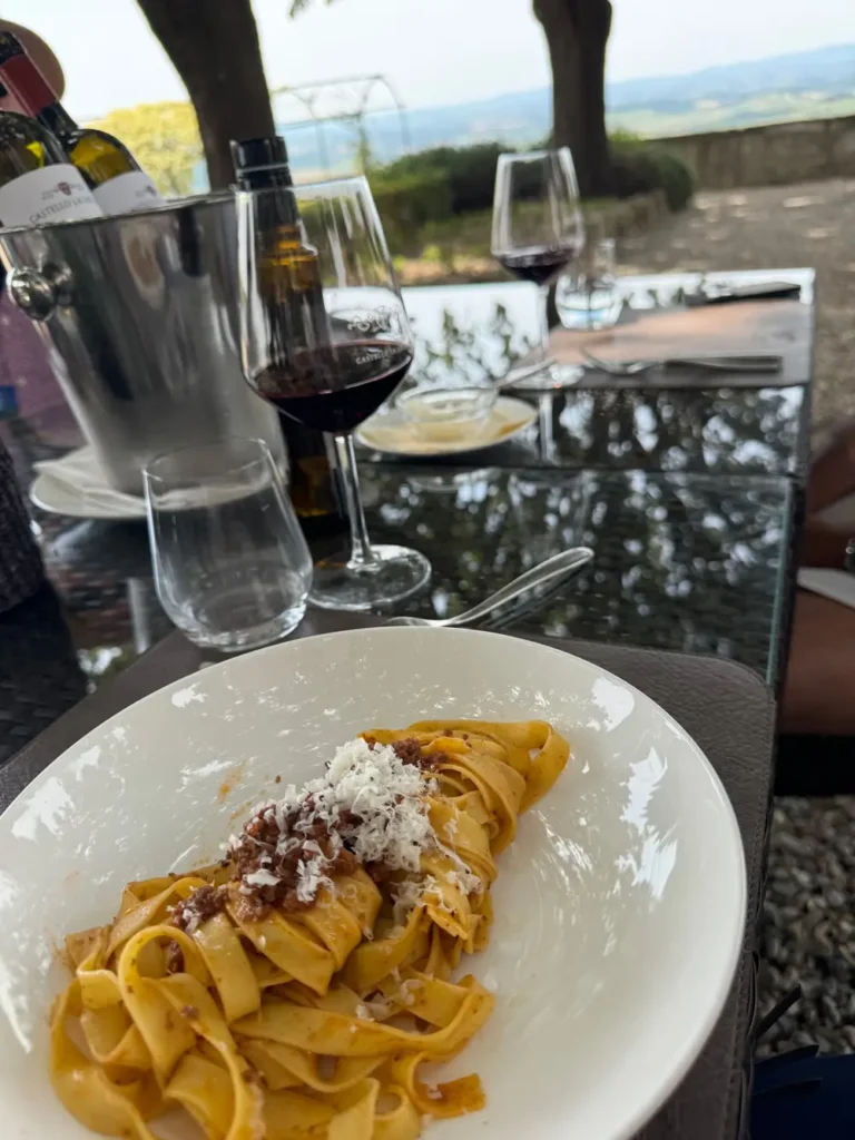 A bowl of handmade pasta