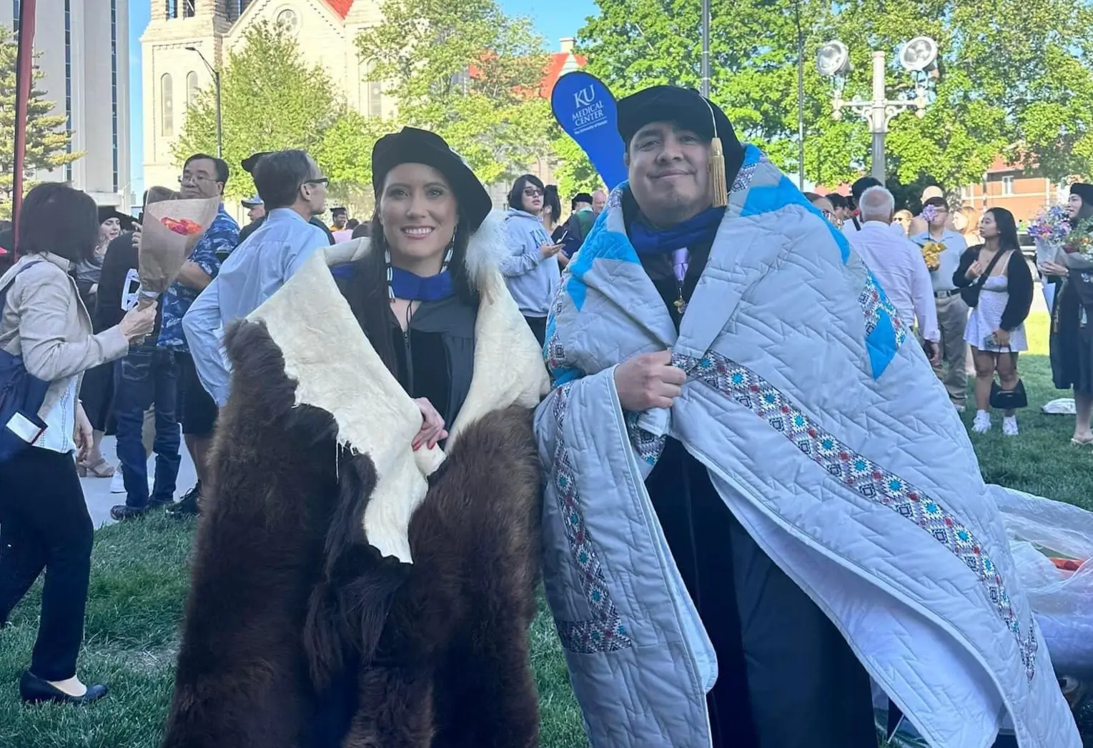 Native American students and alumni at Commencement