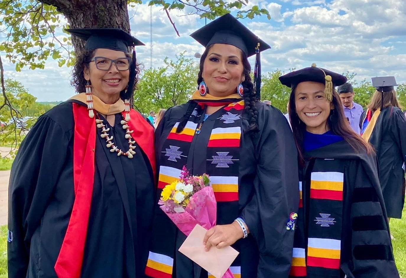 Native American students and alumni at Commencement