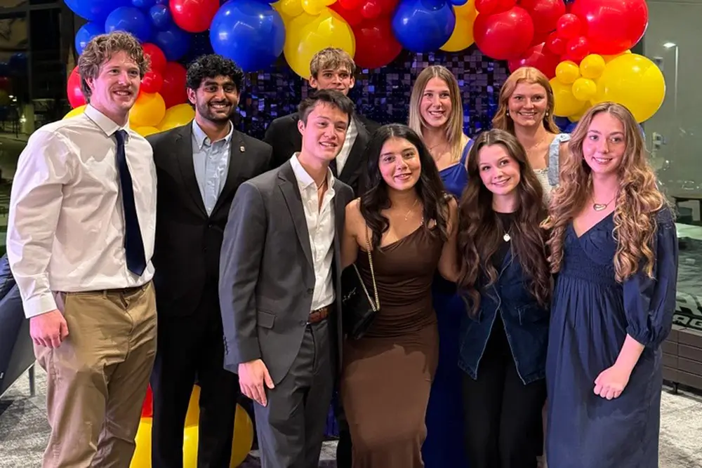 SAA members at the Homecoming Banquet